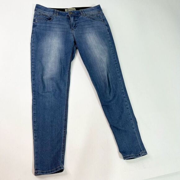 Democracy “Ab” Technology Denim Jeans Womens 10 Blue Cotton Blend Straight Leg - Picture 1 of 8